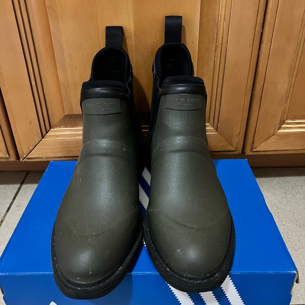 Rag & Bone Dartford Rubber Chelsea Boots Size 37